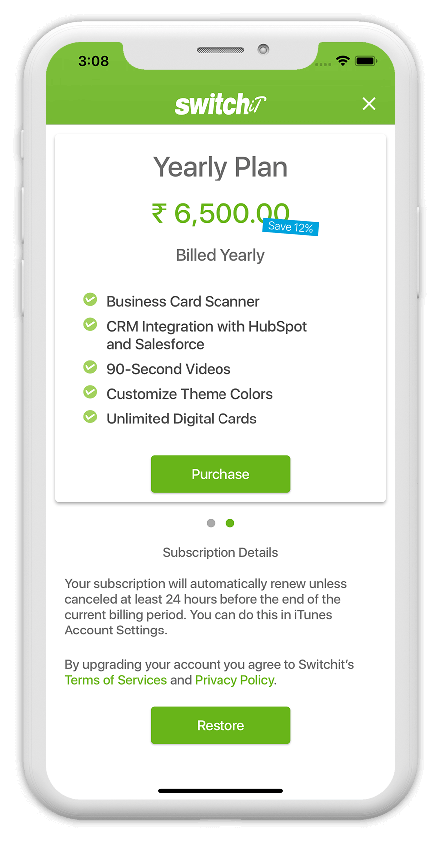 Multimedia Digital Business Card App for Android, iOS & Web.