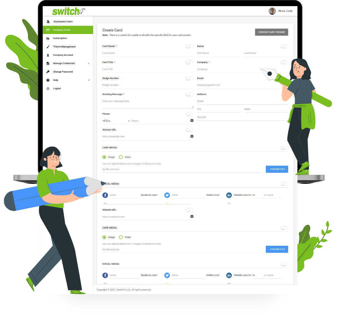 Digital Business Card App SAAS Business Model
