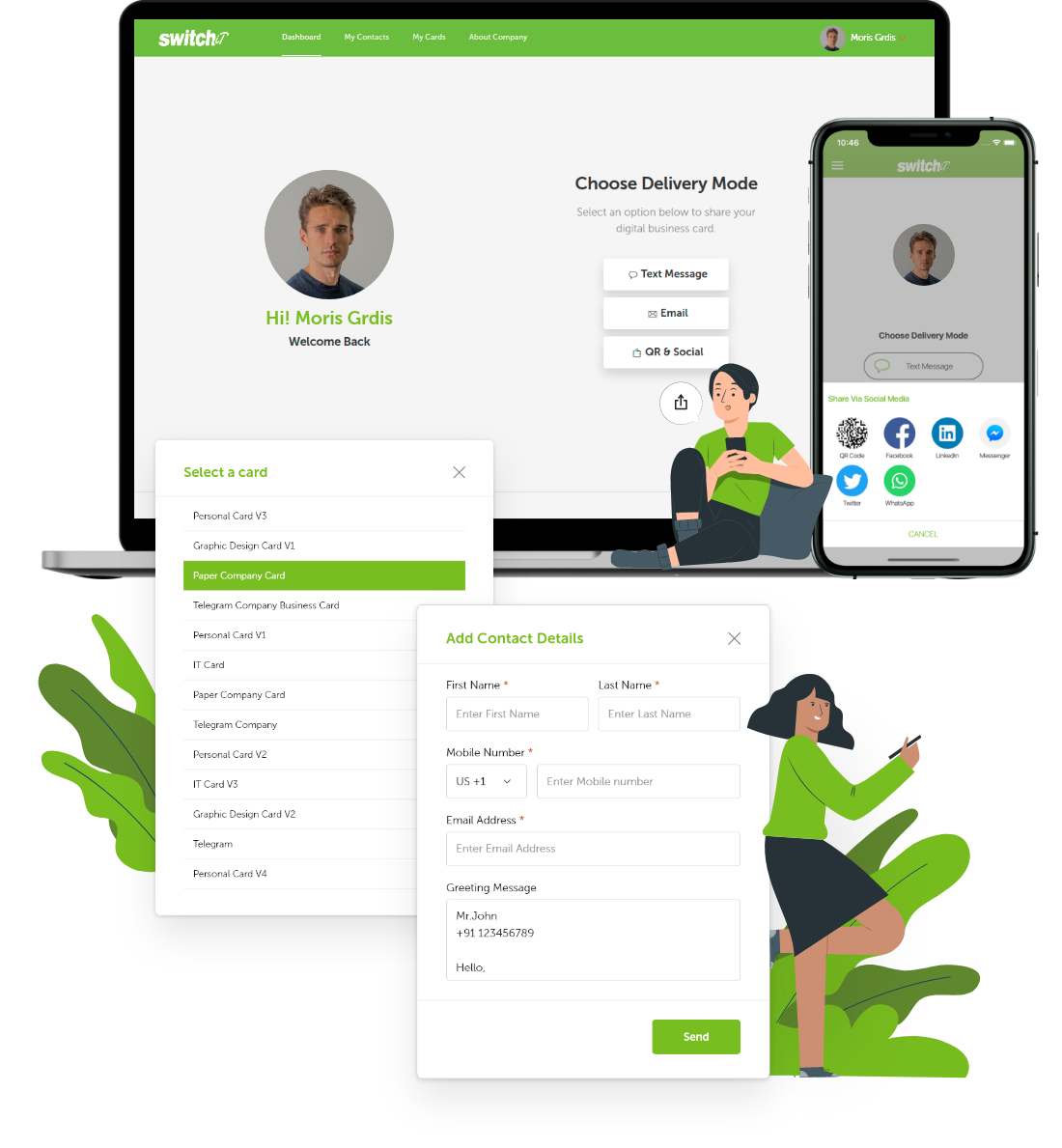 Digital Business Card App SAAS Business Model