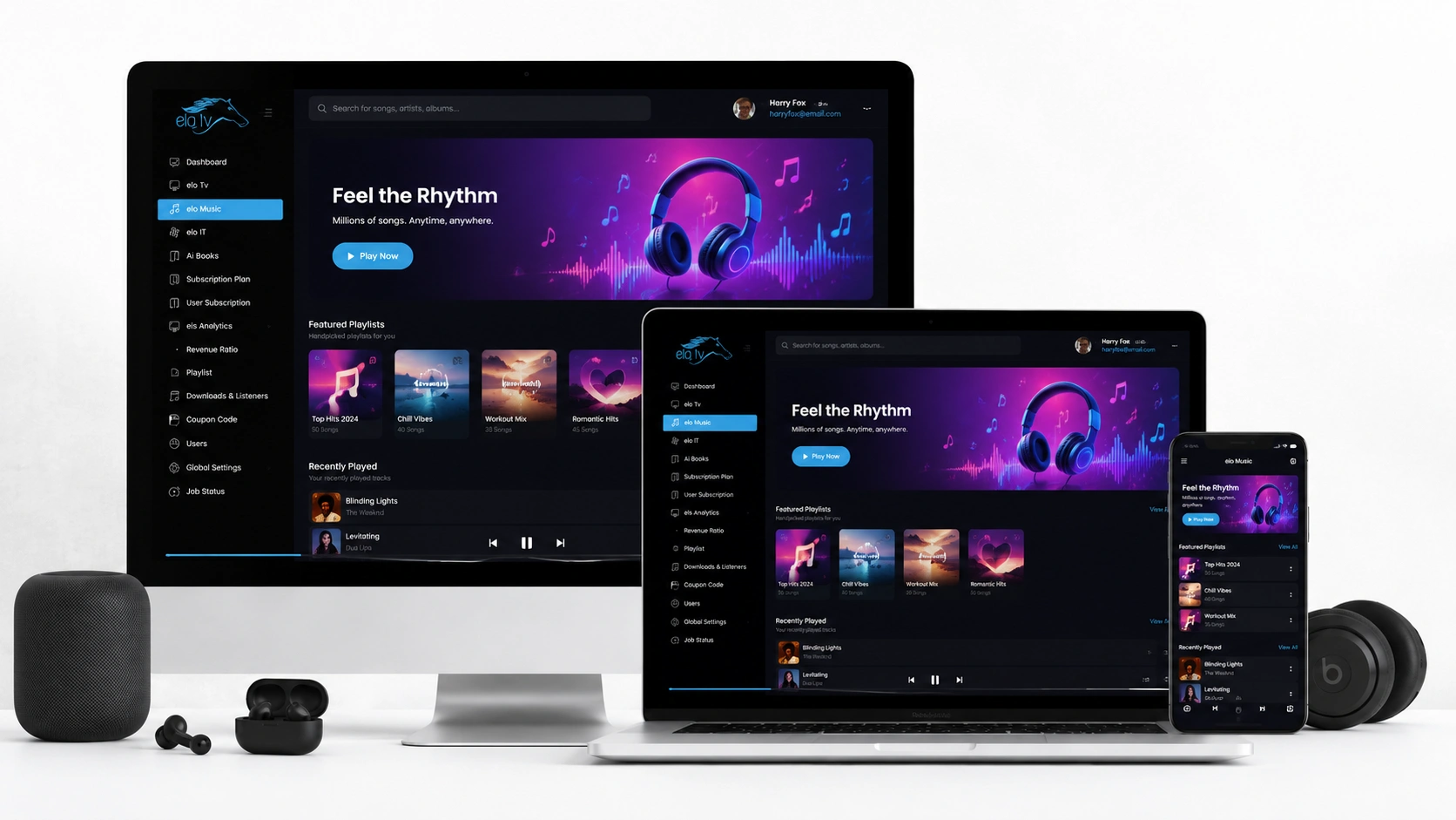 On-Demand Music Streaming App