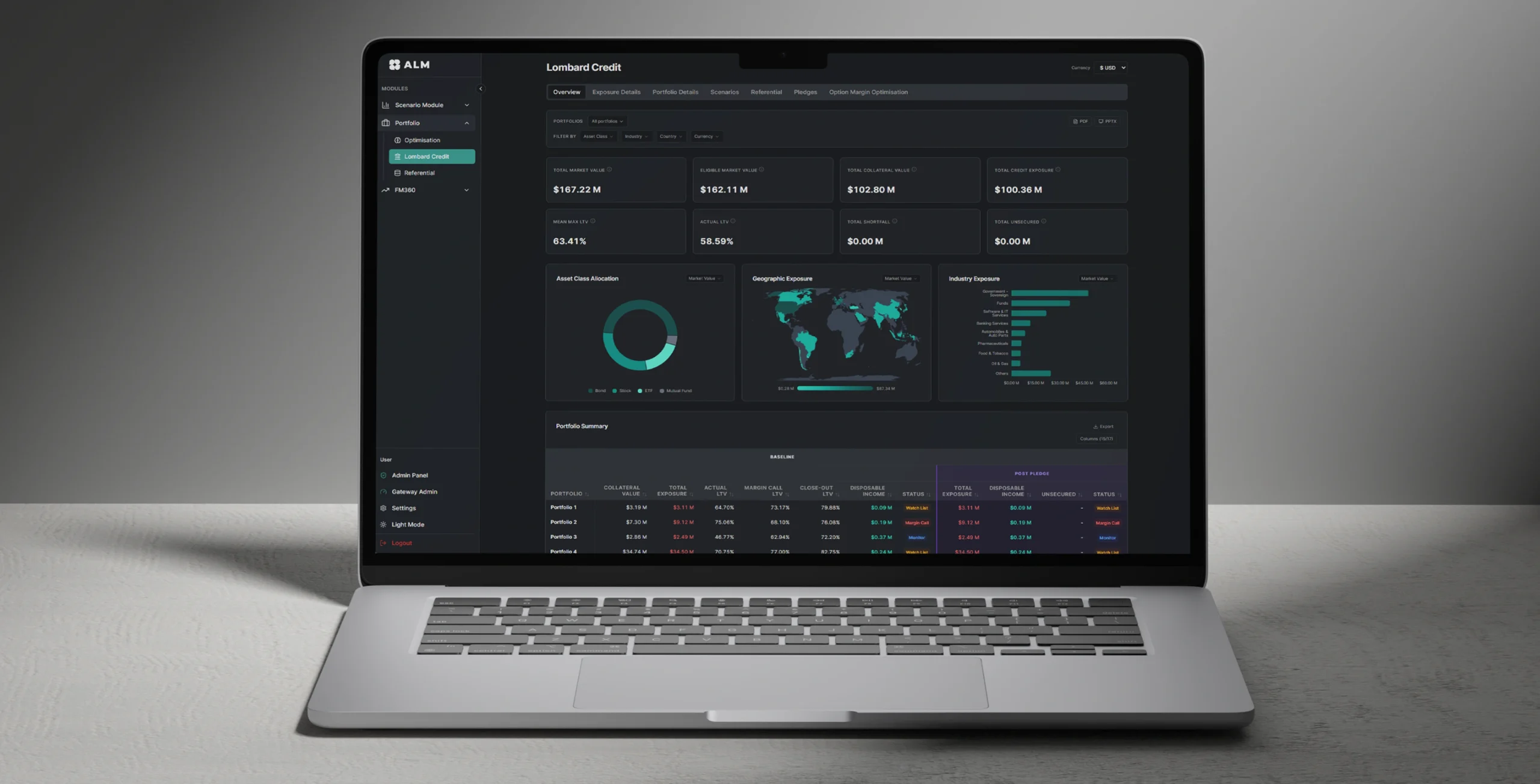 Custom Financial Risk & Scenario Analysis Platform